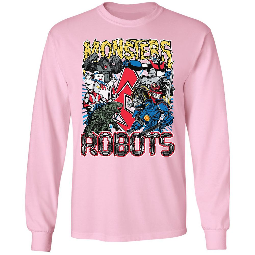 Long Sleeve T-Shirt - W3FAHGM3 - Light Pink - 3