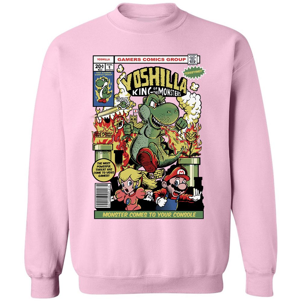 Classic Unisex Sweatshirt - WCU36RAG - Light Pink - 3