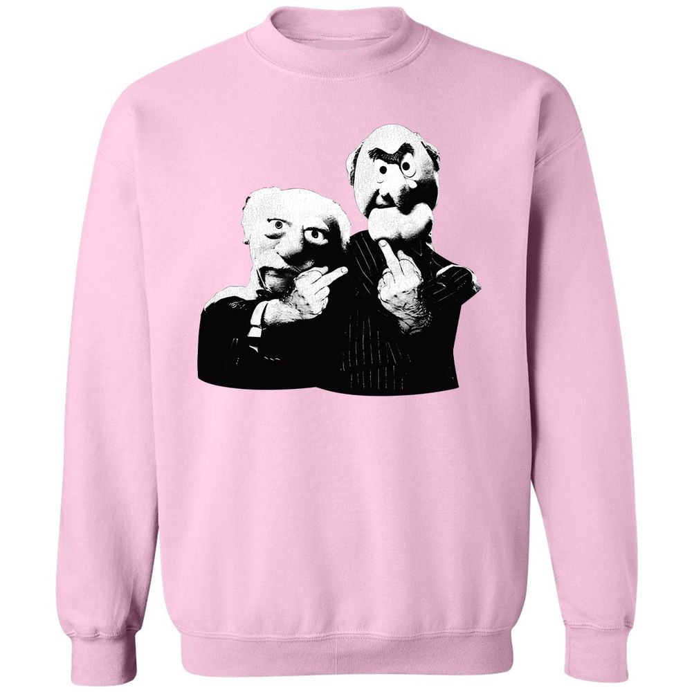Statler and Waldorf Middle Finger - Light Pink - 3