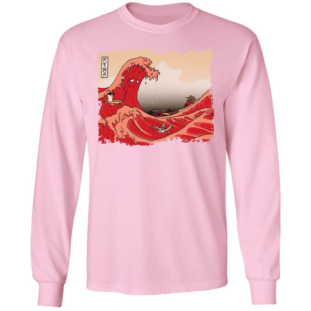 Long Sleeve T-Shirt - SDQTG7Y5 - Light Pink - 3