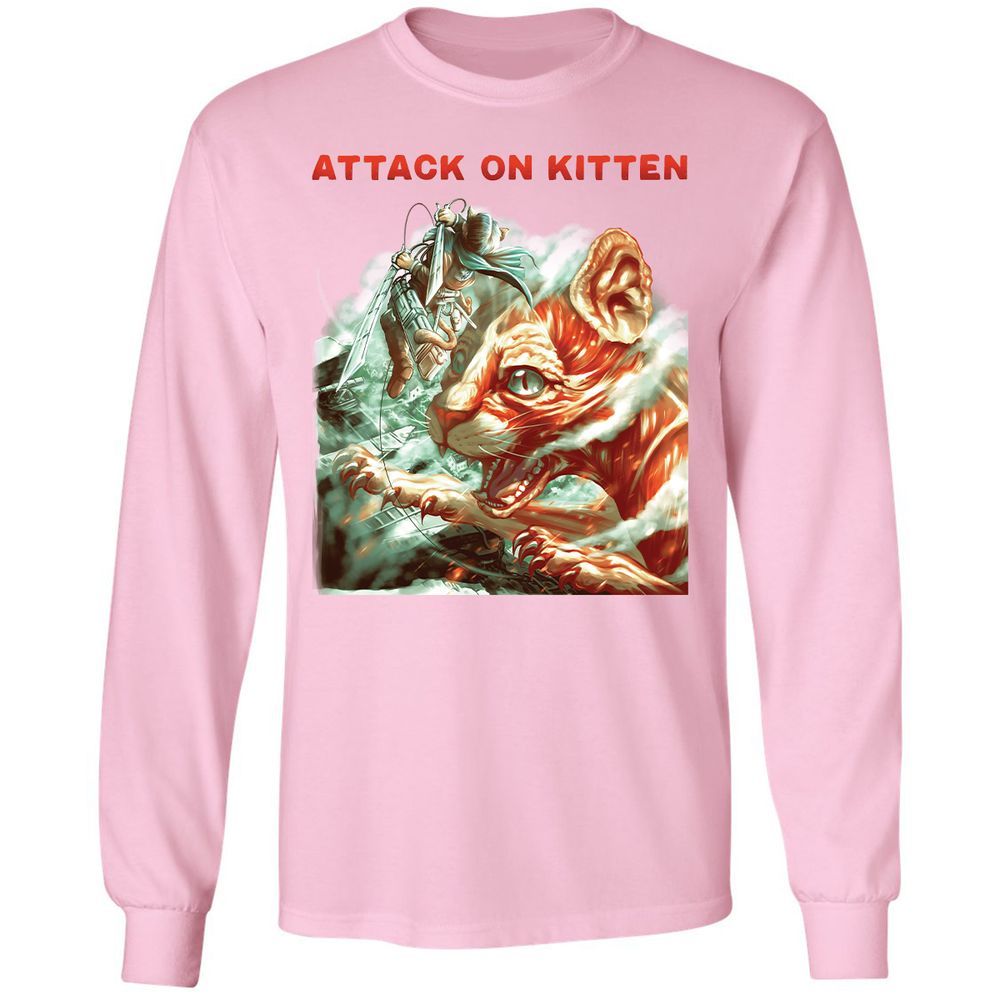 Long Sleeve T-Shirt - RUHAV6WC - Light Pink - 3