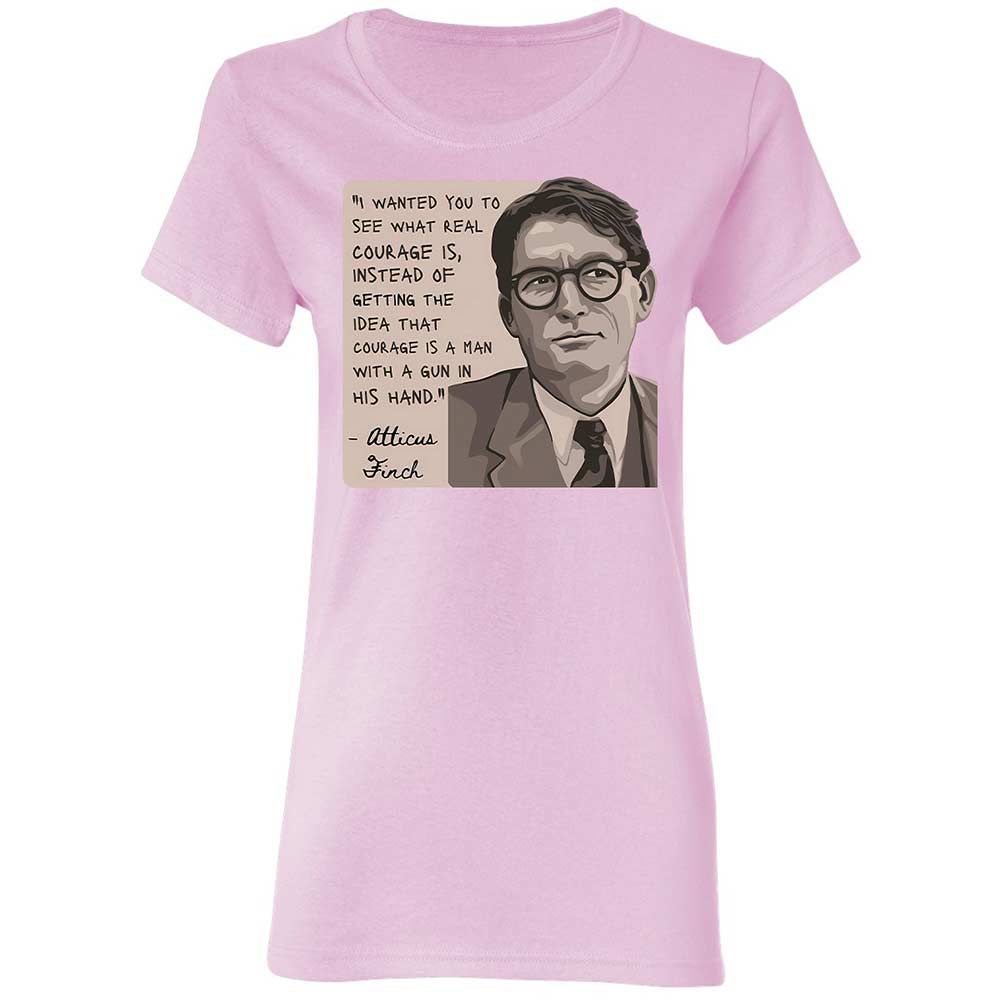 Real Courage Quote - Light Pink - 3