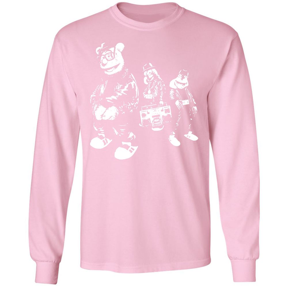 Long Sleeve T-Shirt - WFJQ81JY - Light Pink - 3