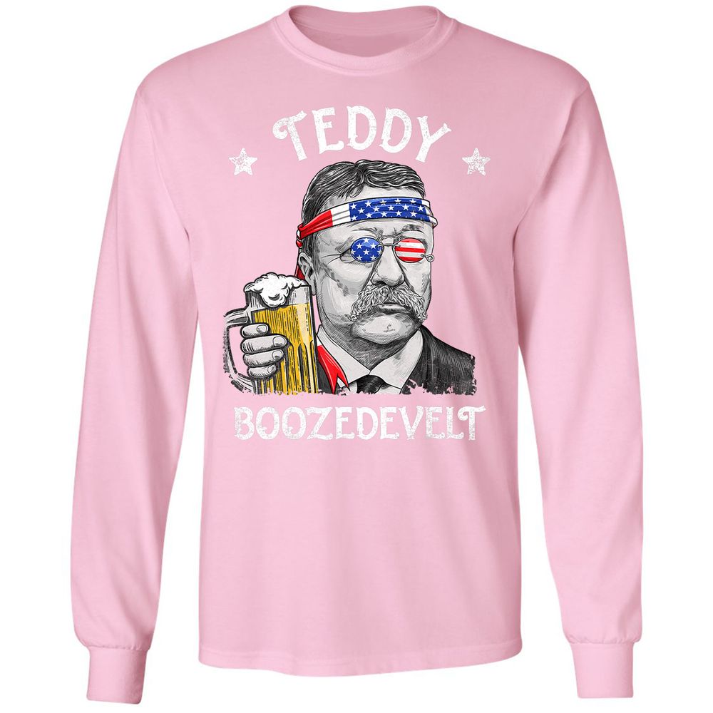 Long Sleeve T-Shirt - P3XVRNY8 - Light Pink - 3