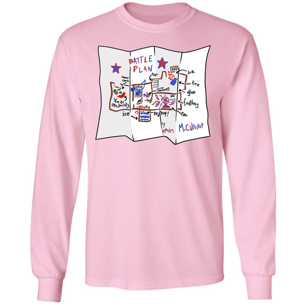 Long Sleeve T-Shirt - VJQUJWR3 - Light Pink - 3