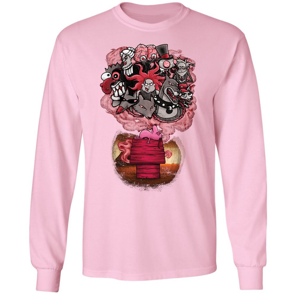 Long Sleeve T-Shirt - RQ9HBN2Q - Light Pink - 3