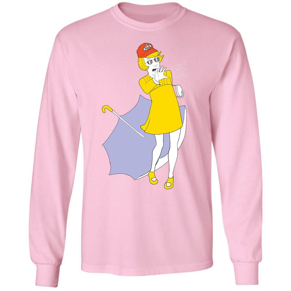 Long Sleeve T-Shirt - ZGWTB5MP - Light Pink - 3