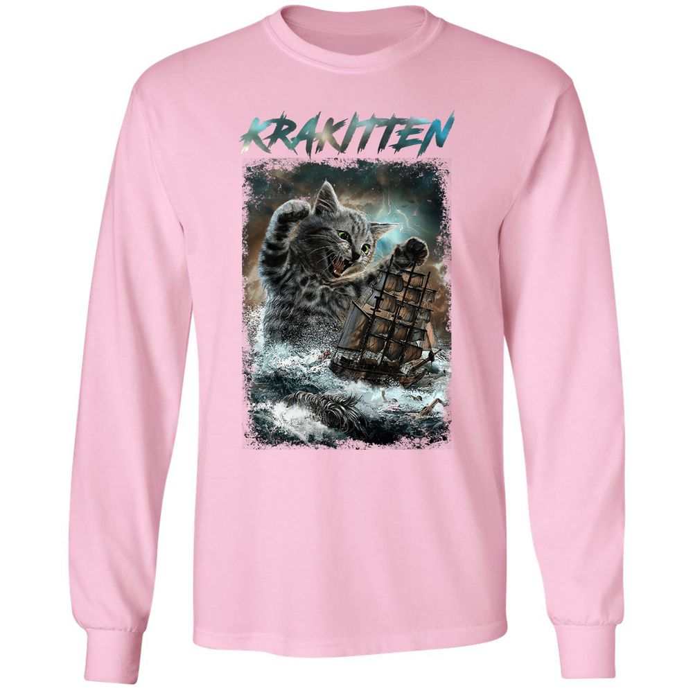 Long Sleeve T-Shirt - U99XET3C - Light Pink - 3