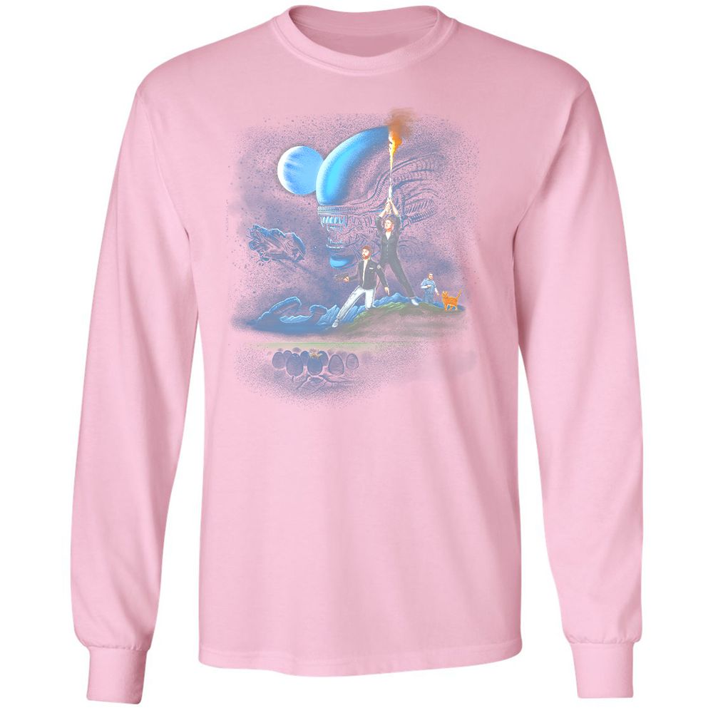 Long Sleeve T-Shirt - KU5NLDZS - Light Pink - 3