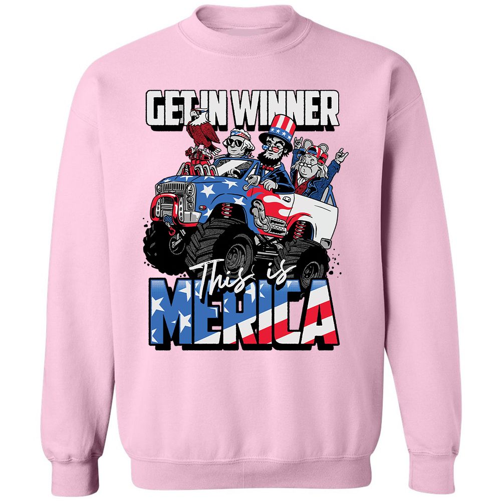 Classic Unisex Sweatshirt - UAR5VRM9 - Light Pink - 3