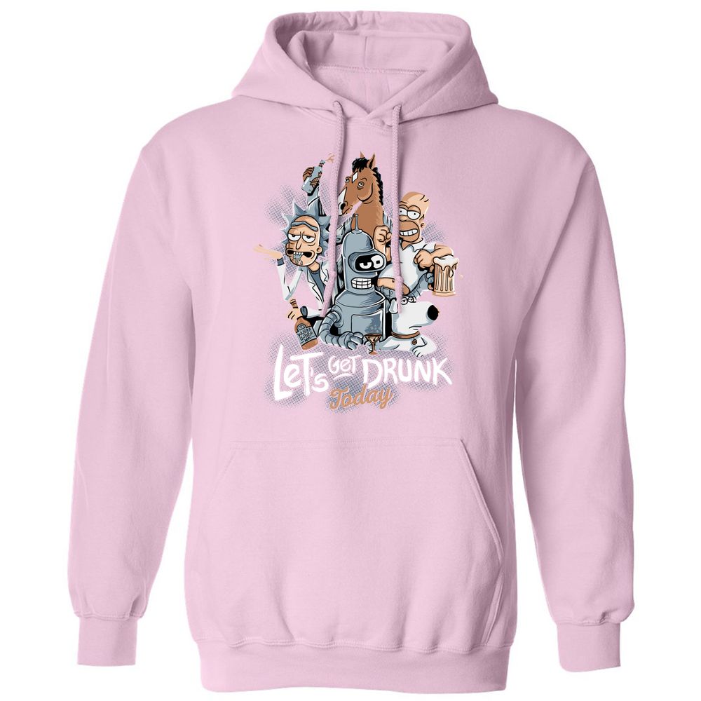 Classic Unisex Hoodie - U5AZTJKU - Light Pink - 3