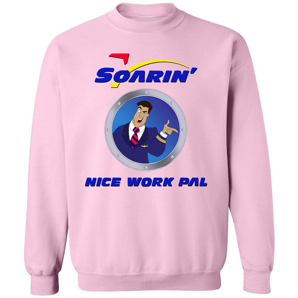 Classic Unisex Sweatshirt - HLXFVLHV - Light Pink - 3