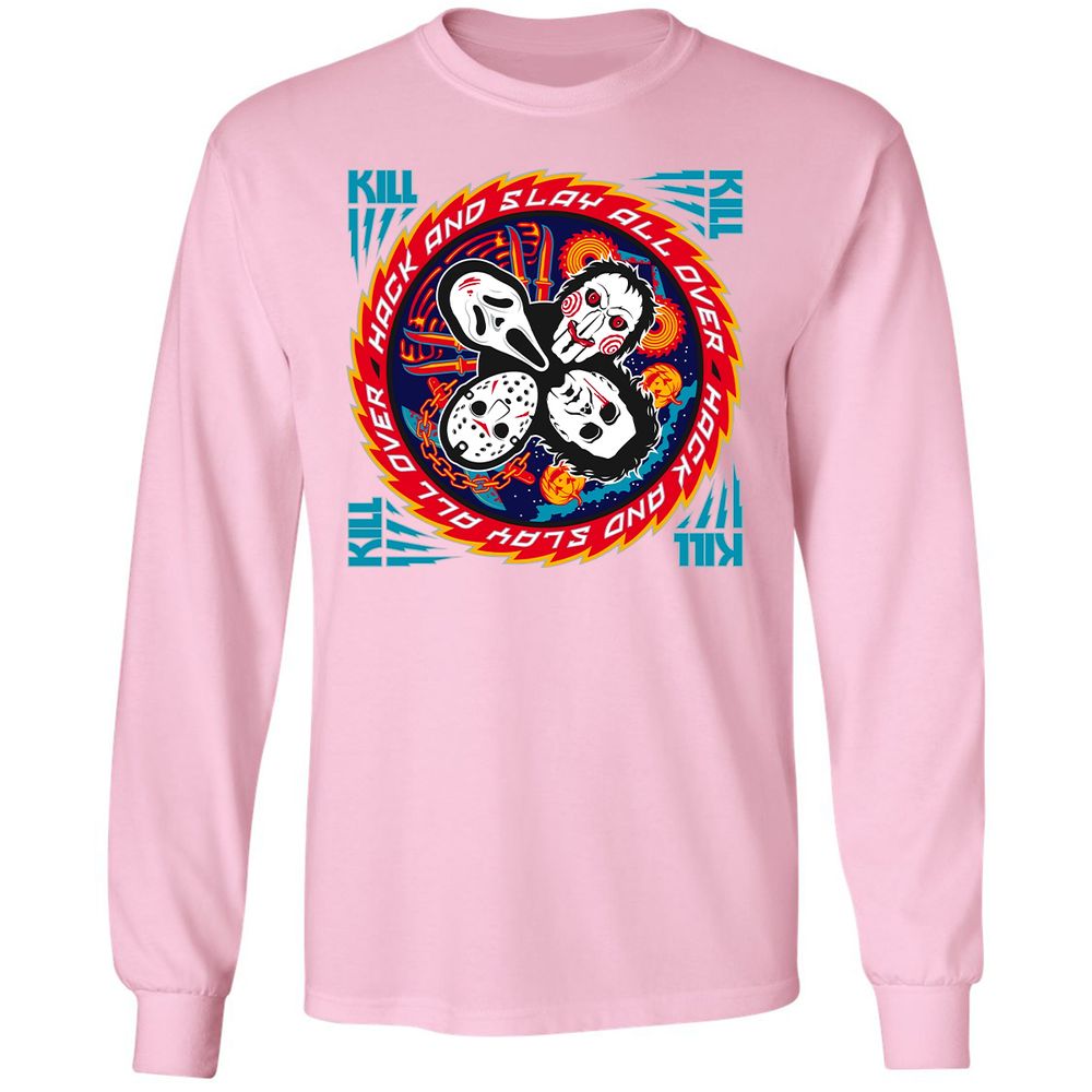 Long Sleeve T-Shirt - FV3K6WYZ - Light Pink - 3