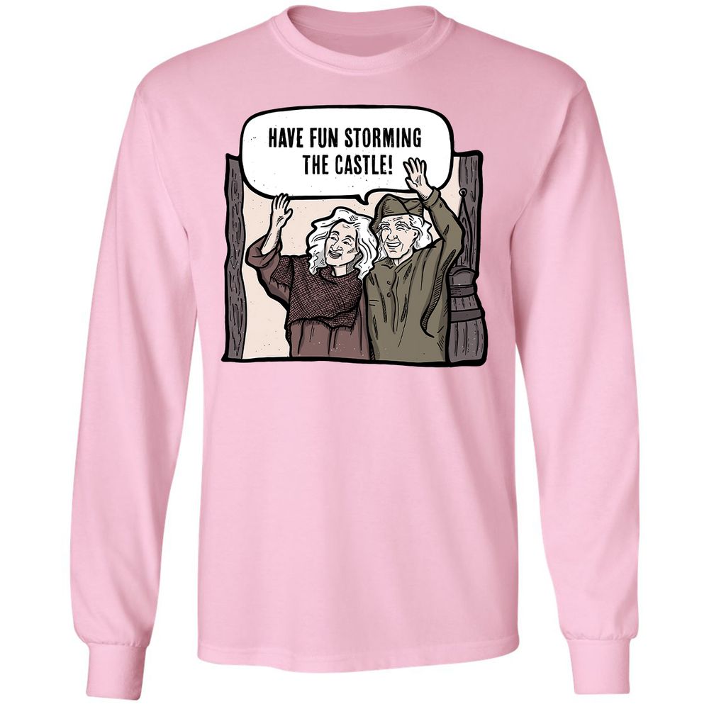 Long Sleeve T-Shirt - NQZTX449 - Light Pink - 3