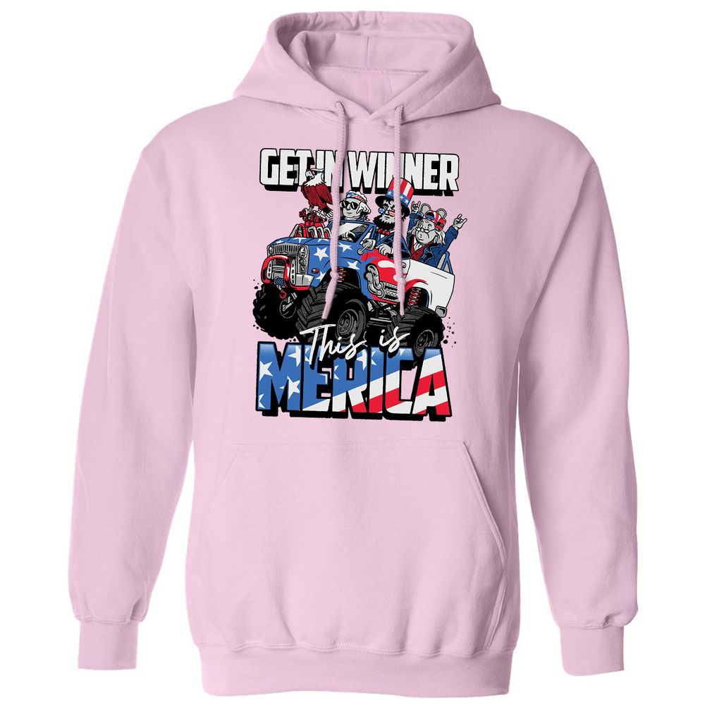 Classic Unisex Hoodie - 2Q7MKDCZ - Light Pink - 3