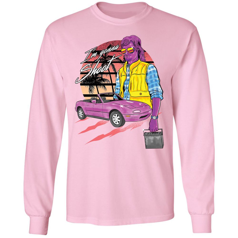 Long Sleeve T-Shirt - KZT8G1B5 - Light Pink - 3