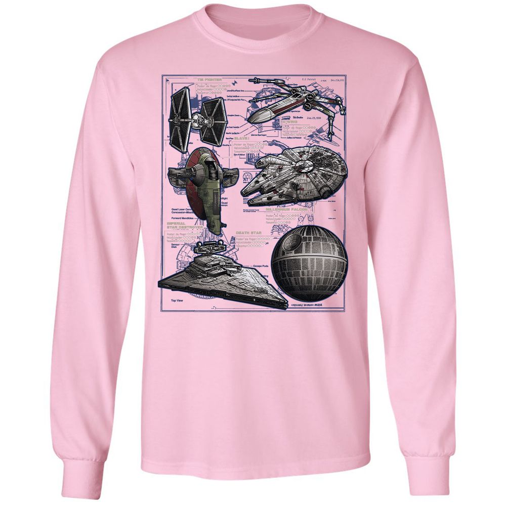 Long Sleeve T-Shirt - C9HYLYR7 - Light Pink - 3