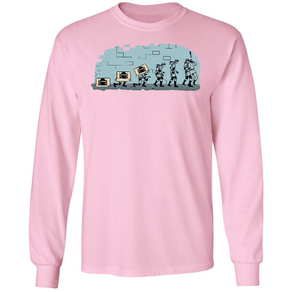 Long Sleeve T-Shirt - QNMARLS7 - Light Pink - 3