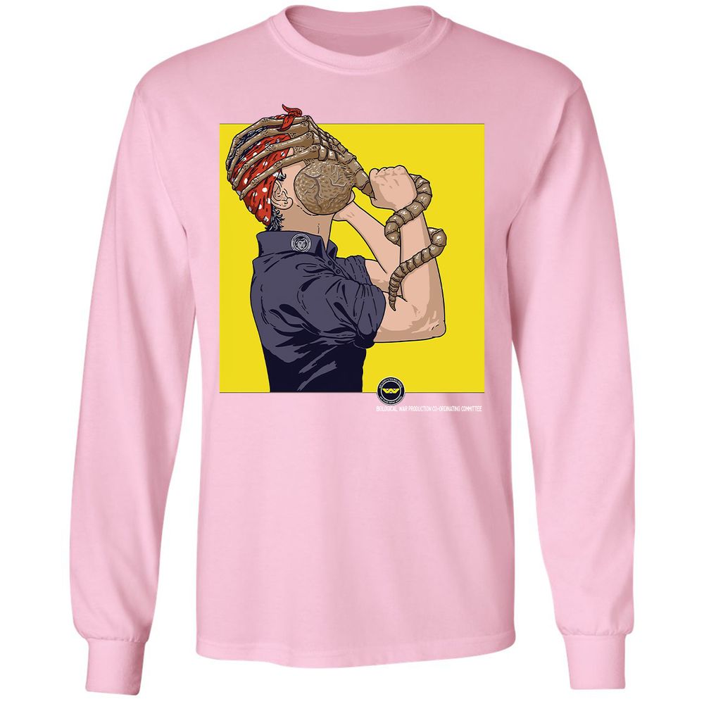Long Sleeve T-Shirt - XFJ5VGWD - Light Pink - 3