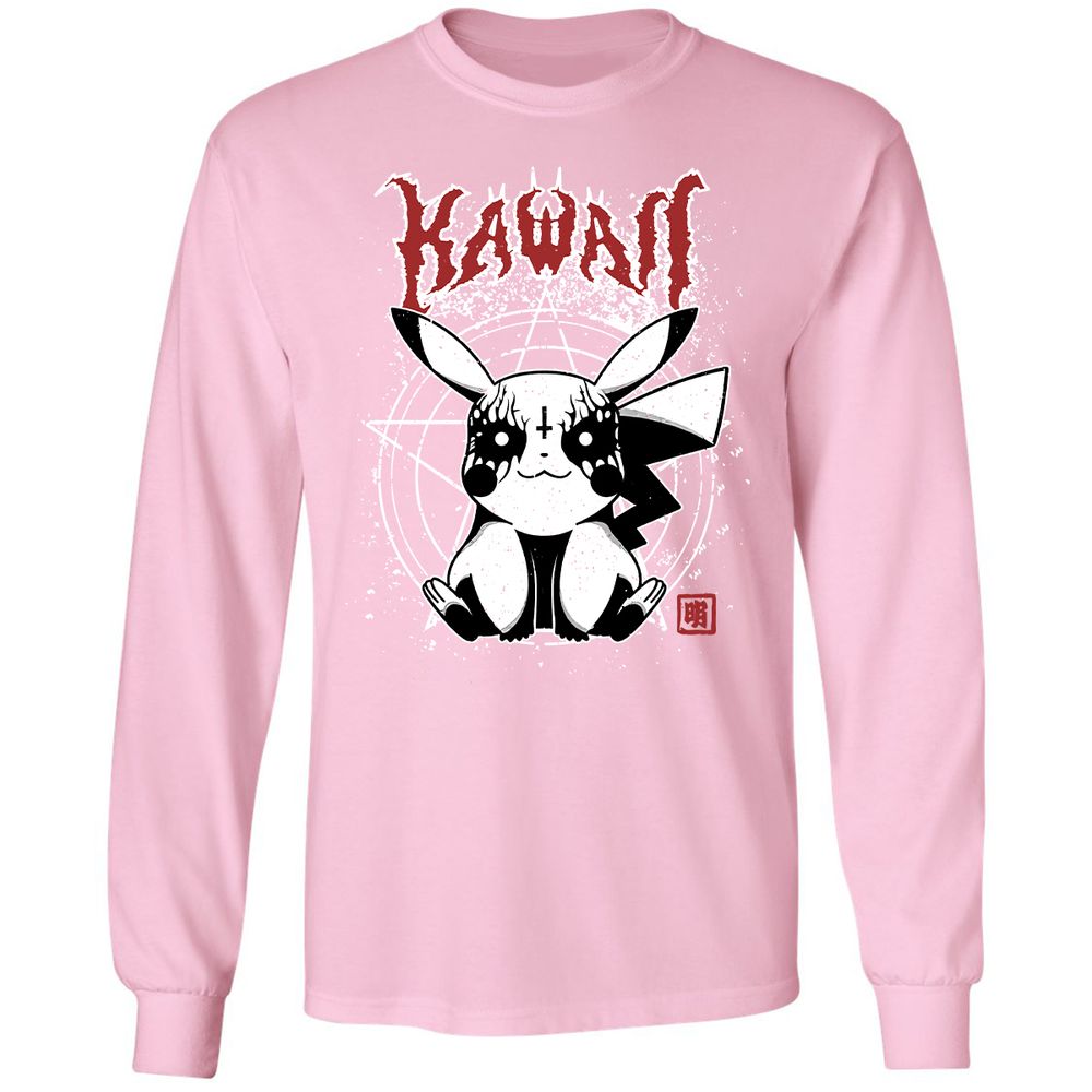 Long Sleeve T-Shirt - PHDSQ813 - Light Pink - 3