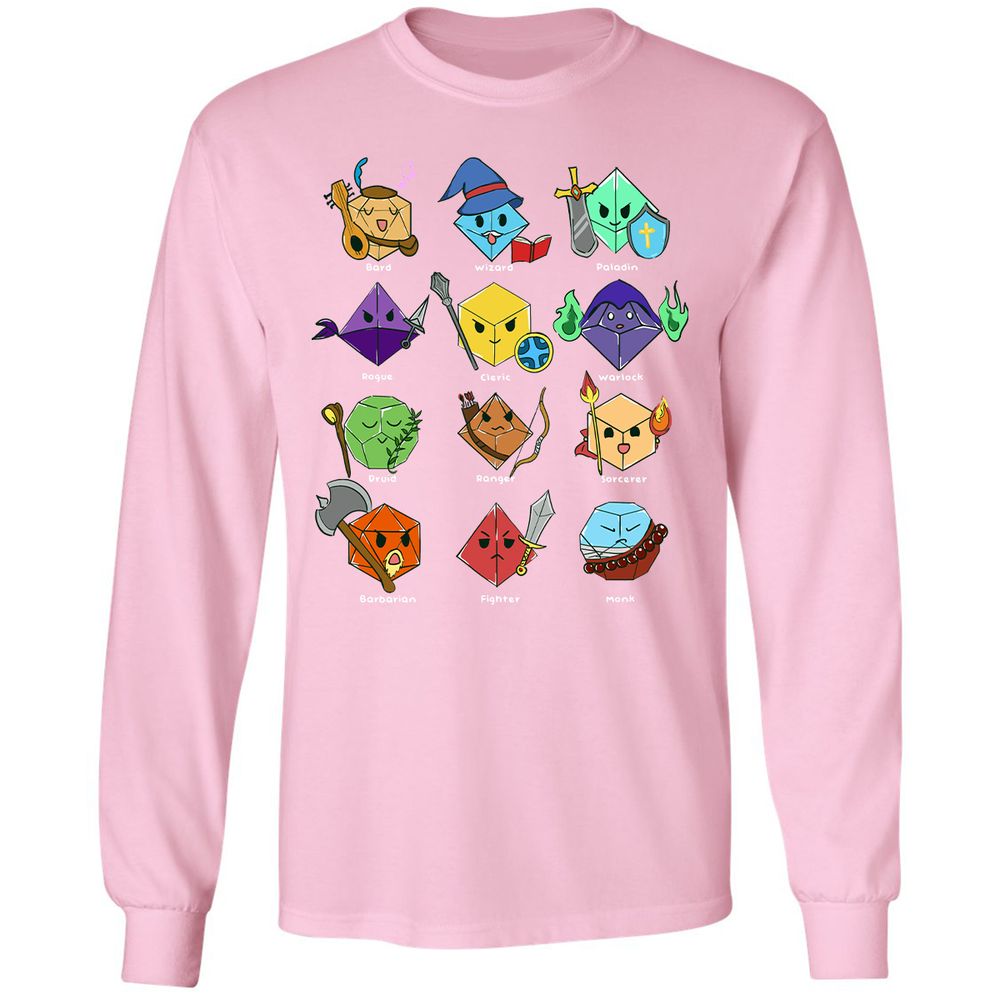 Long Sleeve T-Shirt - ZQCUUPHL - Light Pink - 3