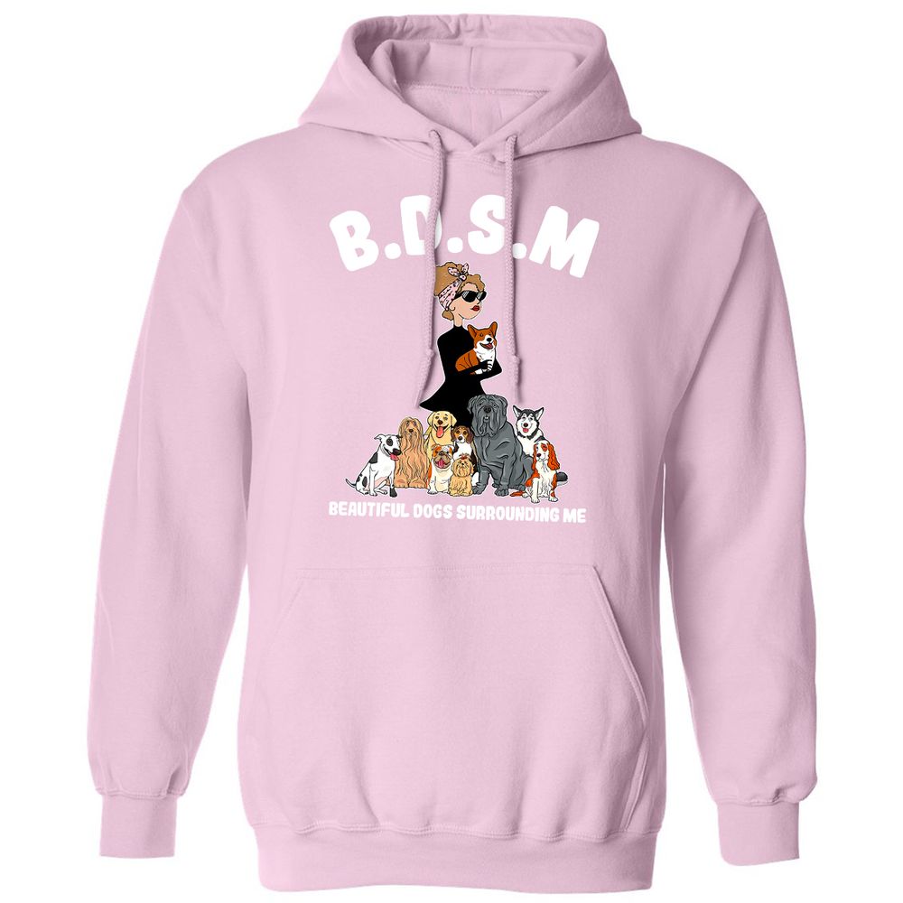 Classic Unisex Hoodie - 45UUC6NL - Light Pink - 3