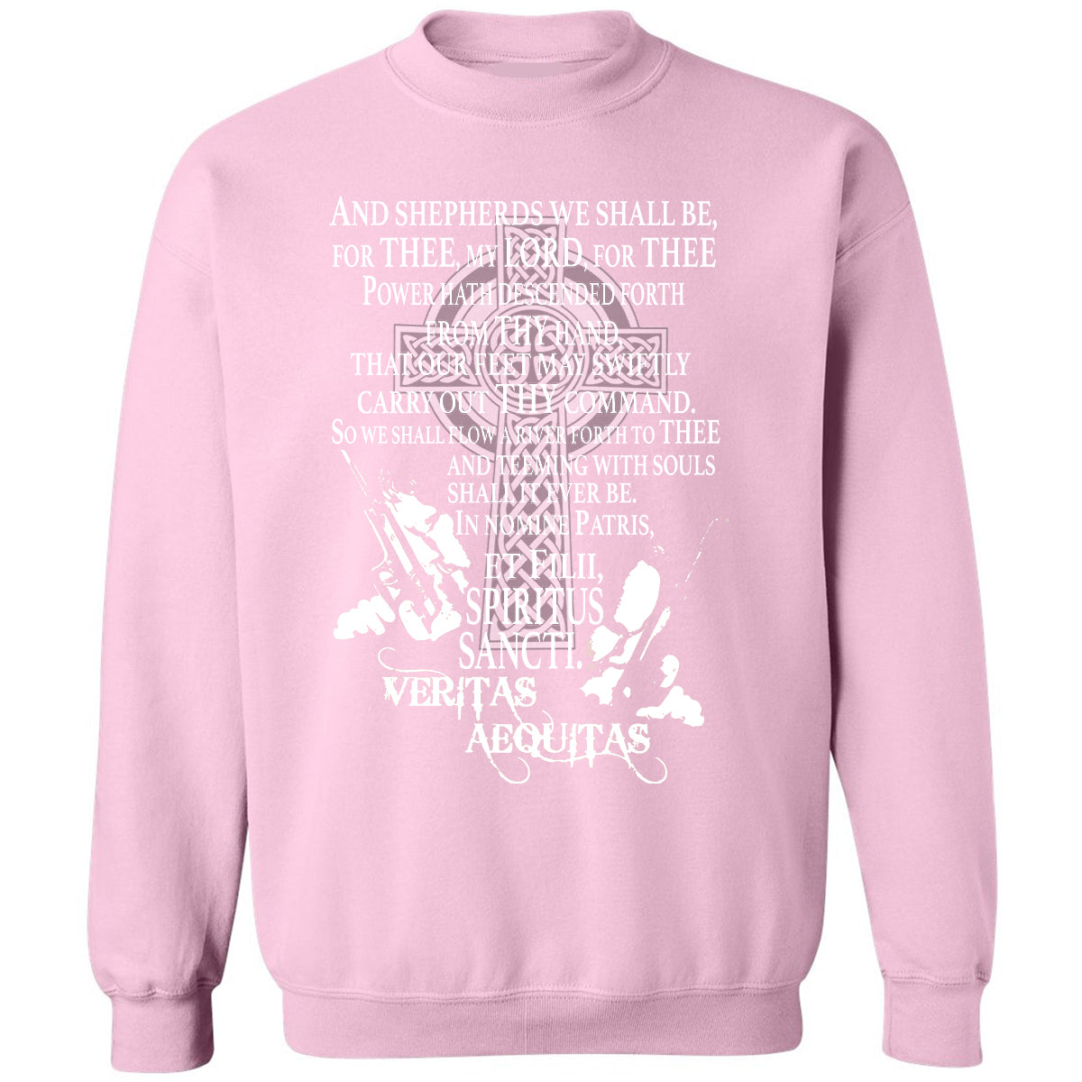 Classic Unisex Sweatshirt - A6XZLAX7 - Light Pink - 3