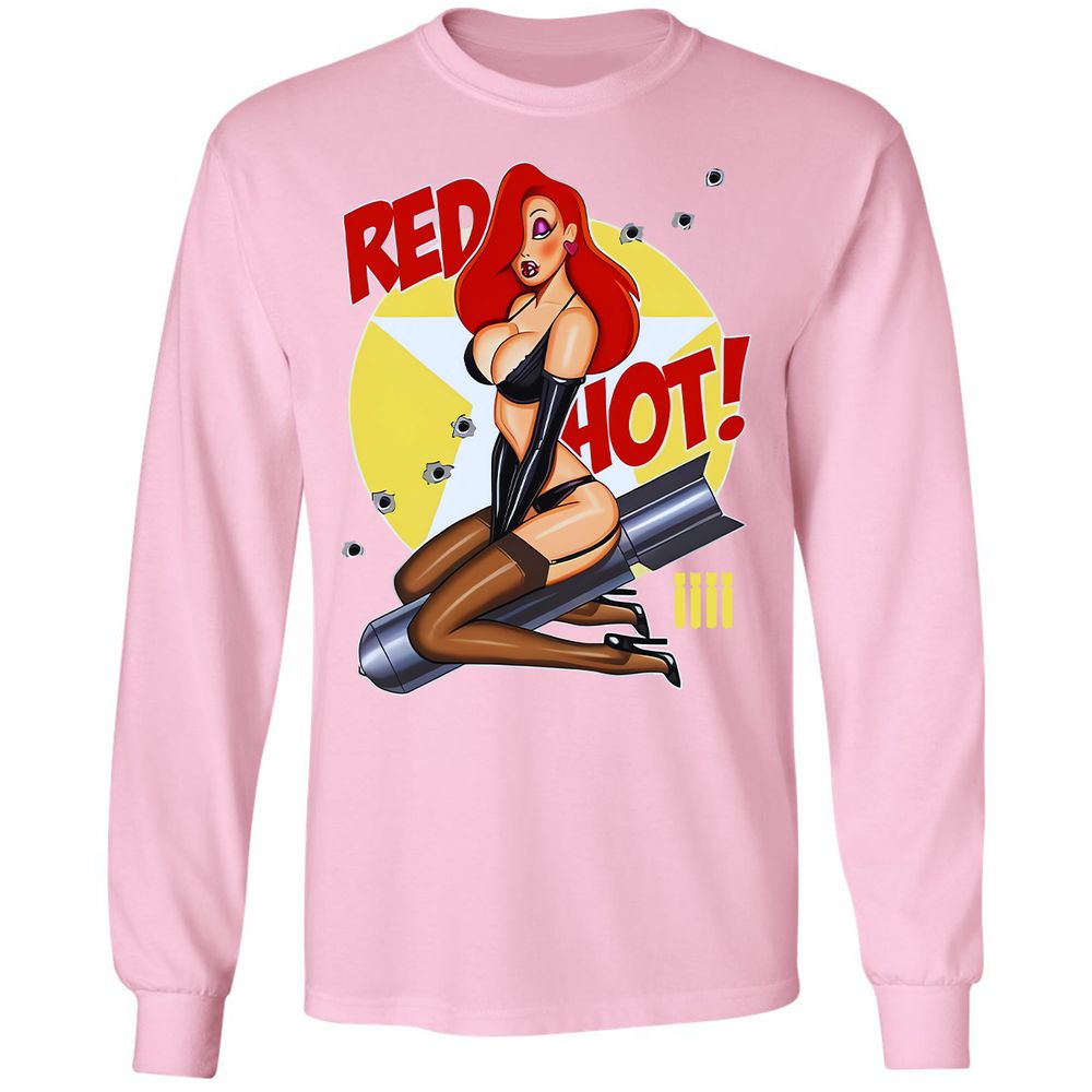 Long Sleeve T-Shirt - AH6XQ1EM - Light Pink - 3