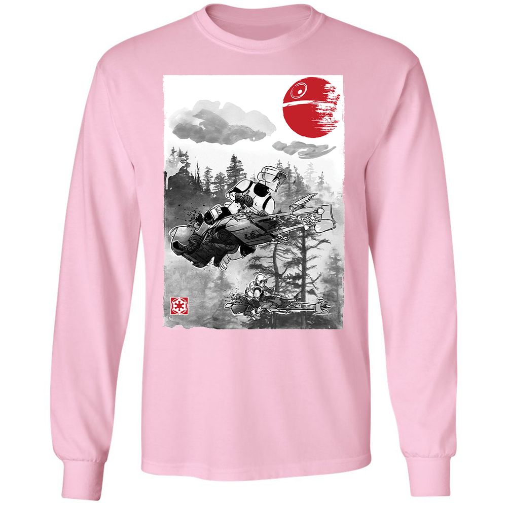 Long Sleeve T-Shirt - BCVG7JKD - Light Pink - 3