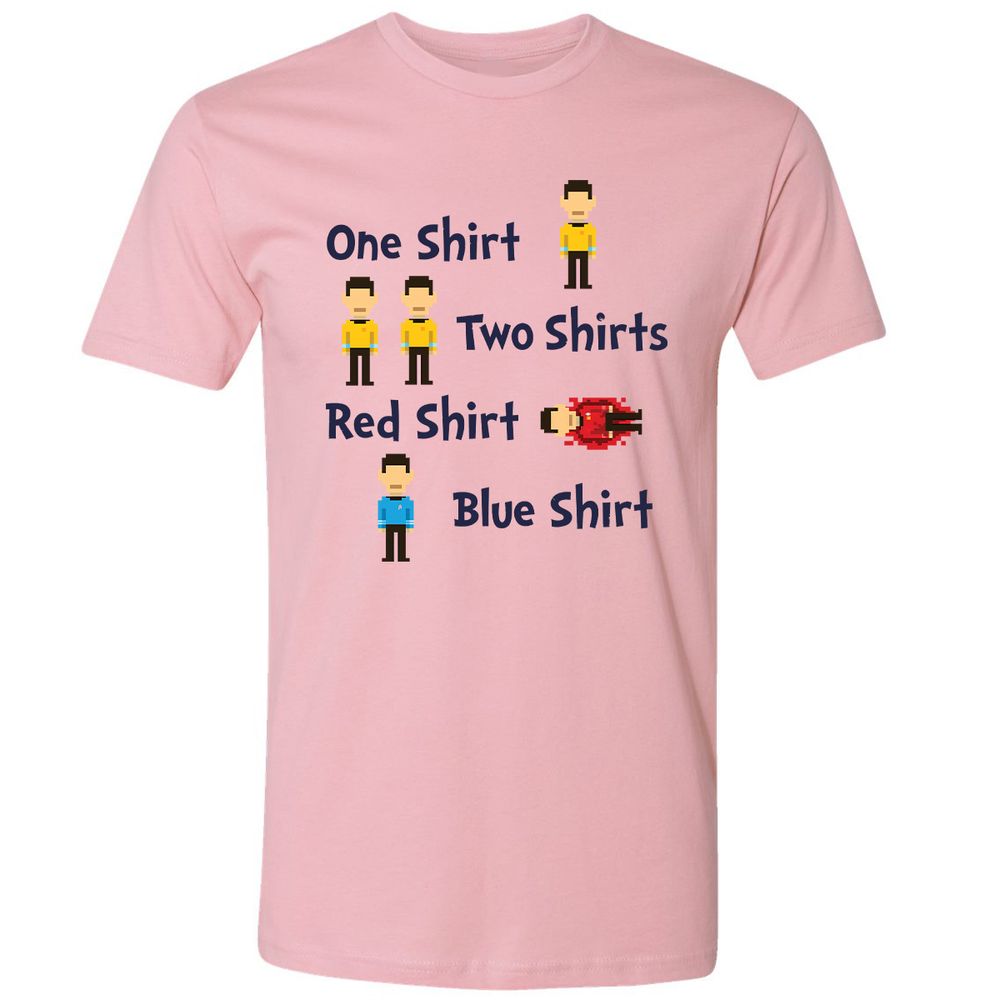 Red Shirt, Blue Shirt - Light Pink - 3