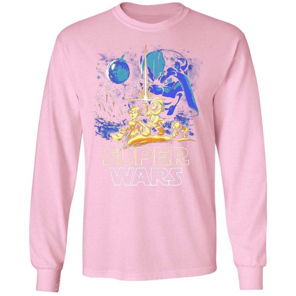 Long Sleeve T-Shirt - ZVVX6EB7 - Light Pink - 3