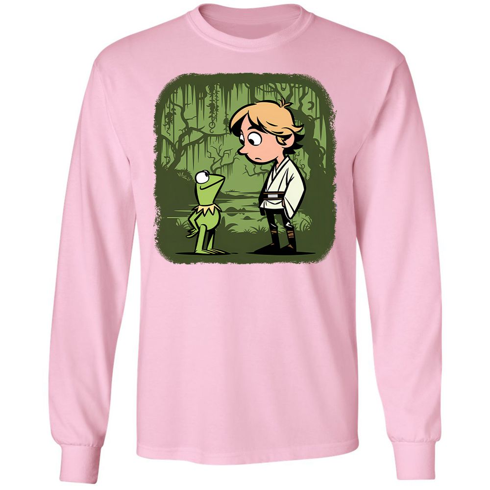 Long Sleeve T-Shirt - WN7ZUKWQ - Light Pink - 3