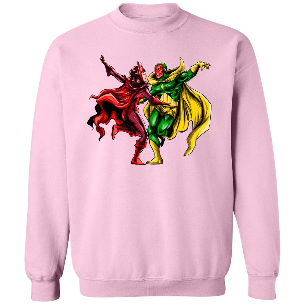 Classic Unisex Sweatshirt - HJU1XZKU - Light Pink - 3