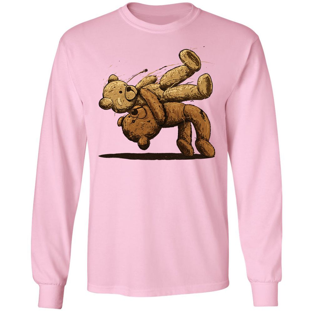 Long Sleeve T-Shirt - PBYZTZWJ - Light Pink - 3