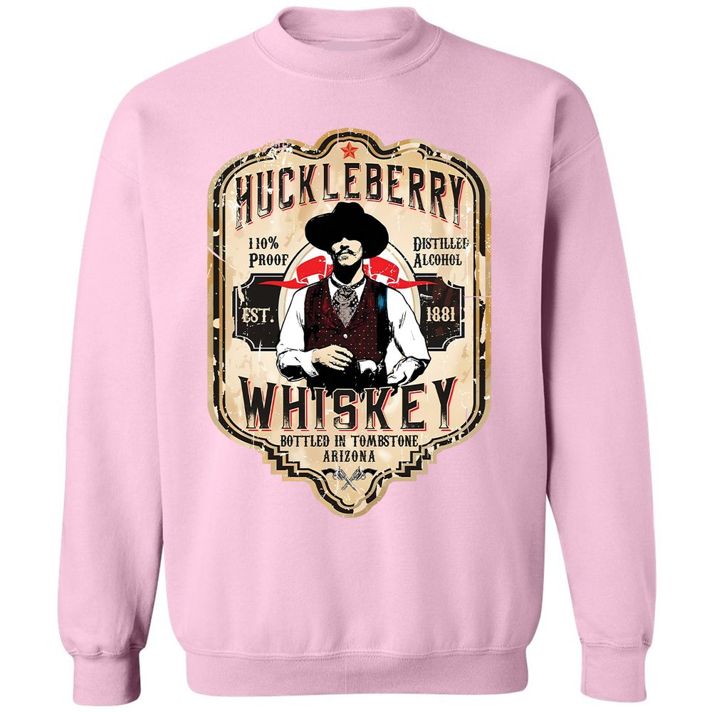 Huckleberry Whiskey Label - Light Pink - 3