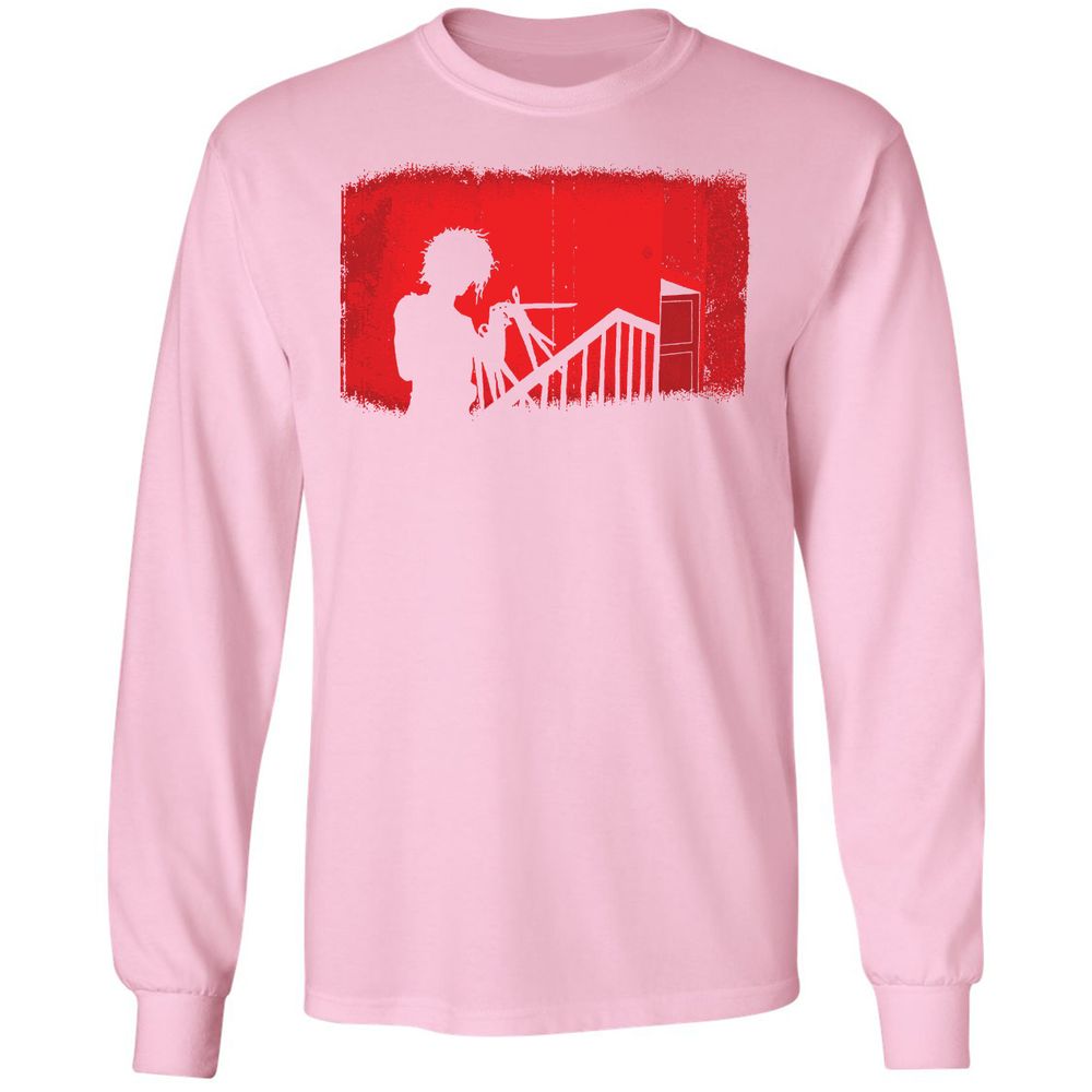 Long Sleeve T-Shirt - EERSAJDF - Light Pink - 3