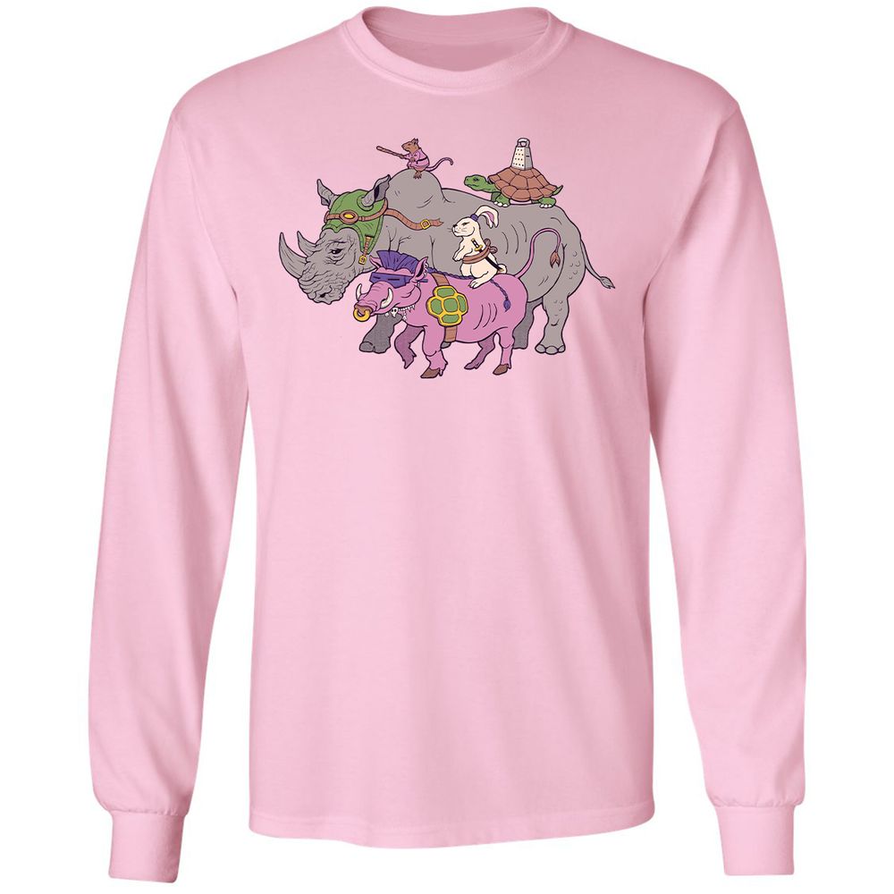 Long Sleeve T-Shirt - Z4FGDXWY - Light Pink - 3