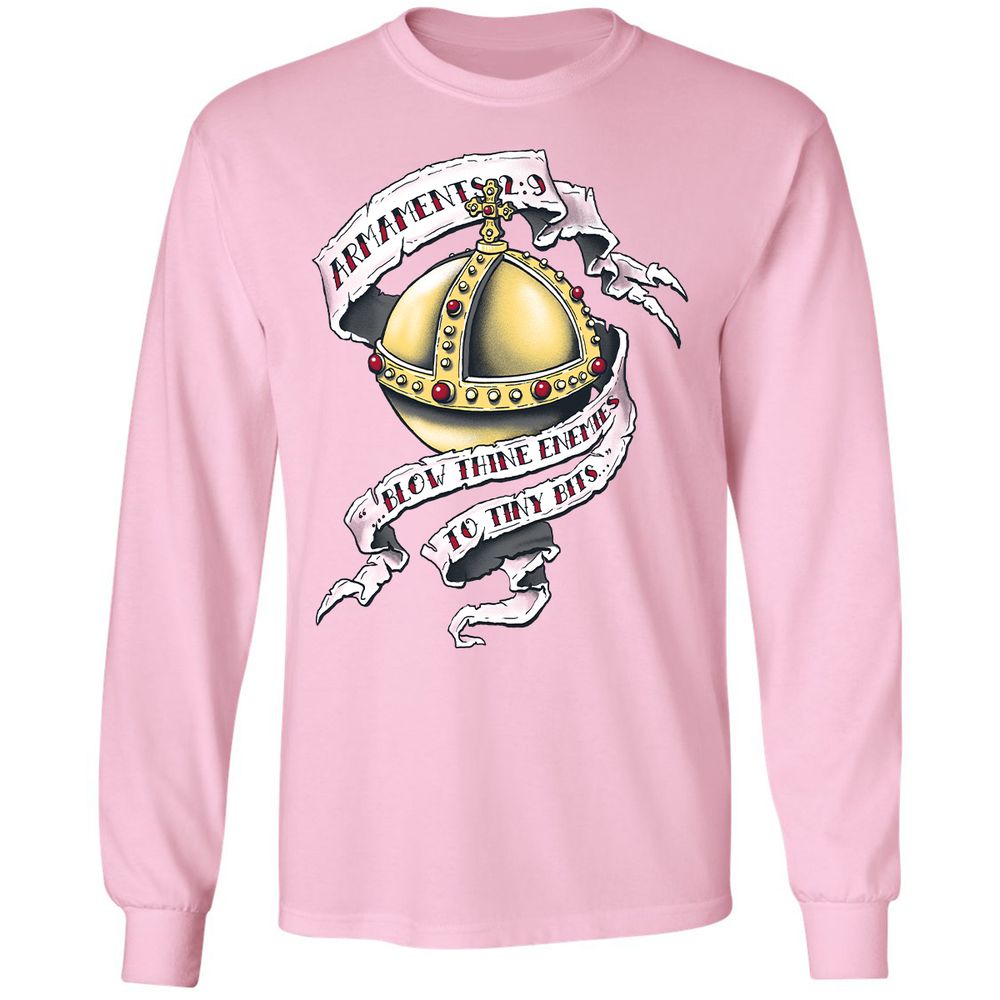 Long Sleeve T-Shirt - 8BGT4HPQ - Light Pink - 3