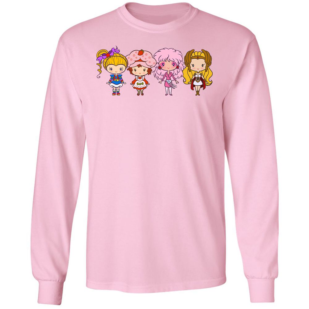Long Sleeve T-Shirt - LXCJ5WDZ - Light Pink - 3