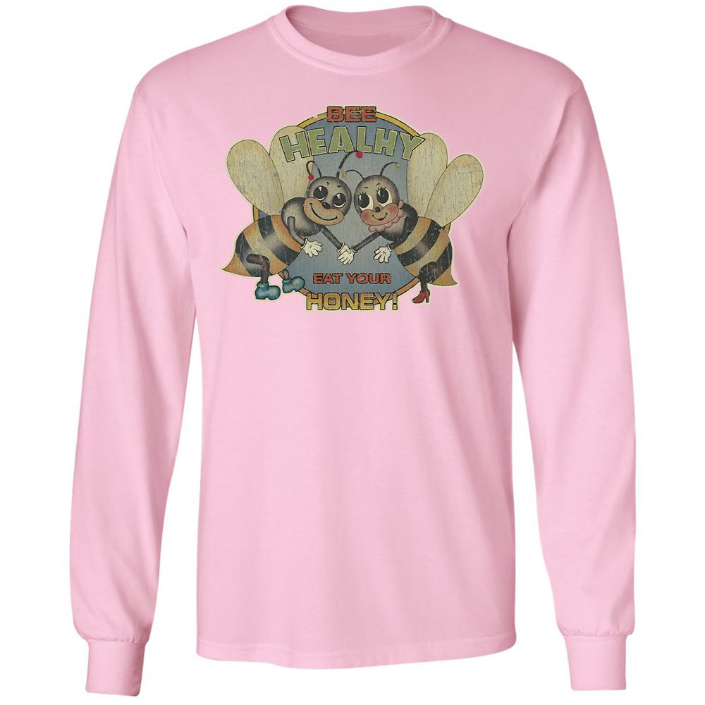 Bee Healthy Eat Your Honey - Light Pink - 3