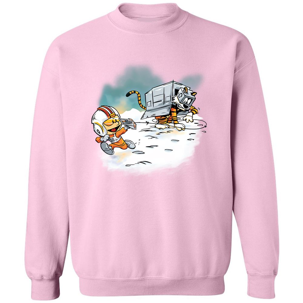 Classic Unisex Sweatshirt - B6JWFV44 - Light Pink - 3