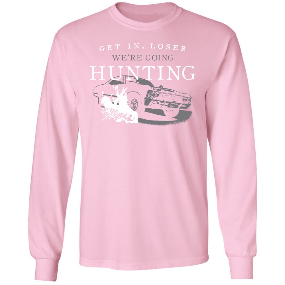 Long Sleeve T-Shirt - DZS9XSV4 - Light Pink - 3