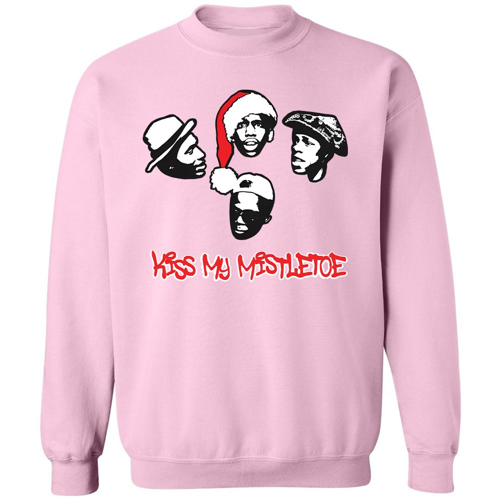 Kiss My Mistletoe Xmas Rap - Light Pink - 3