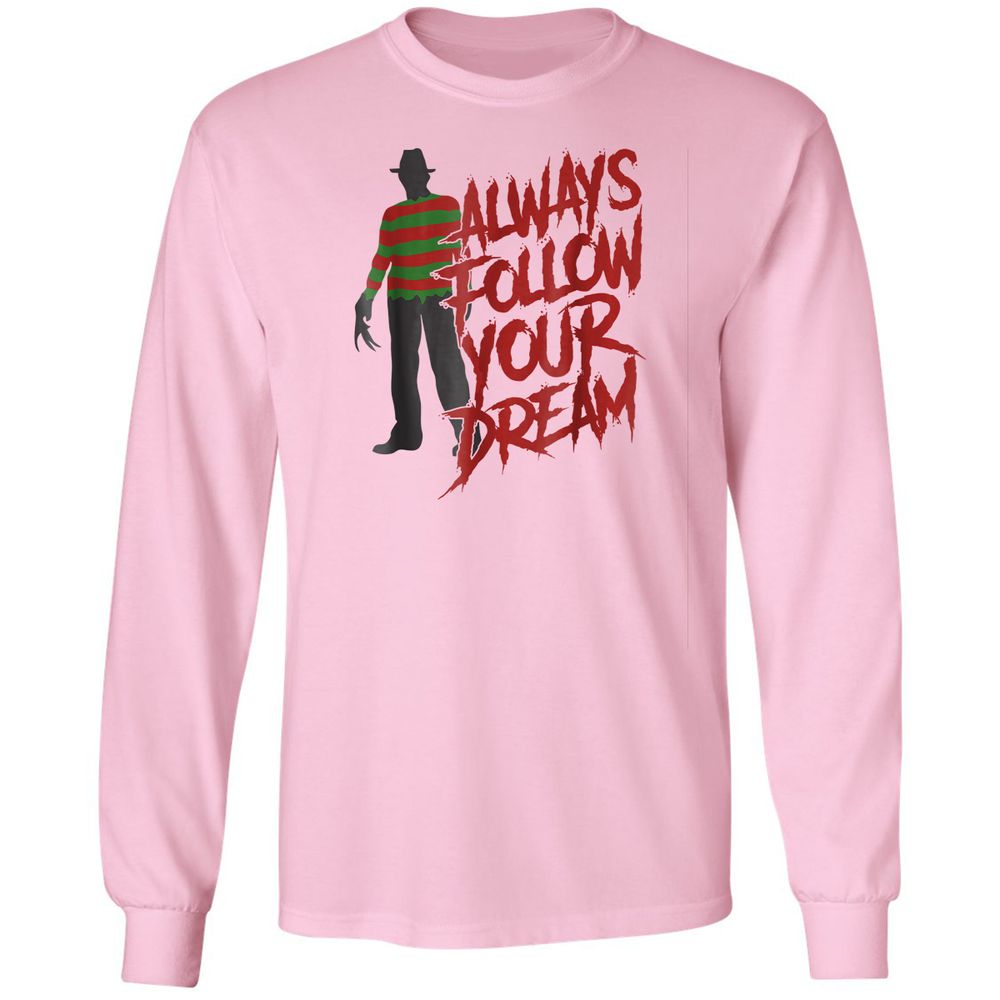 Long Sleeve T-Shirt - Q7H5ZH3Z - Light Pink - 3