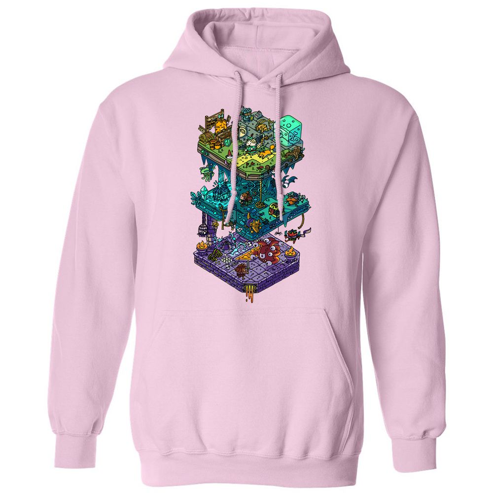 Classic Unisex Hoodie - XFD669KP - Light Pink - 3