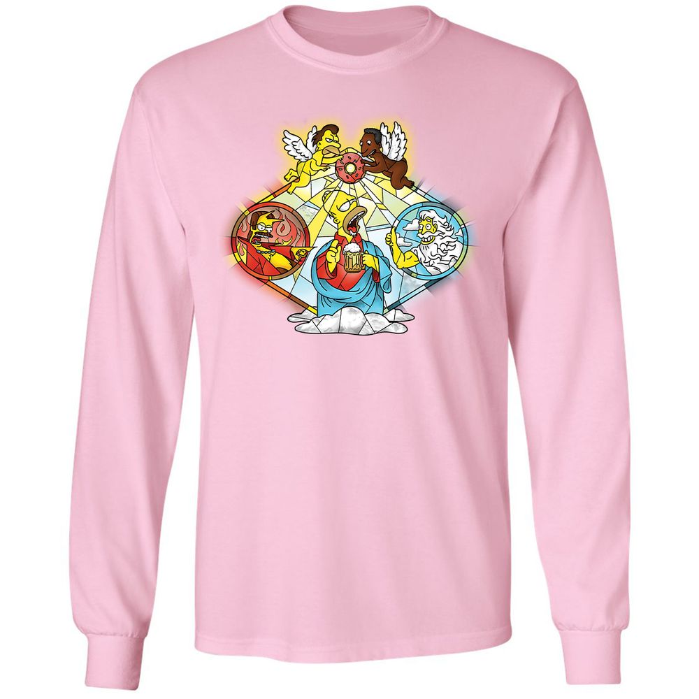 Long Sleeve T-Shirt - AW8JQ3Z7 - Light Pink - 3