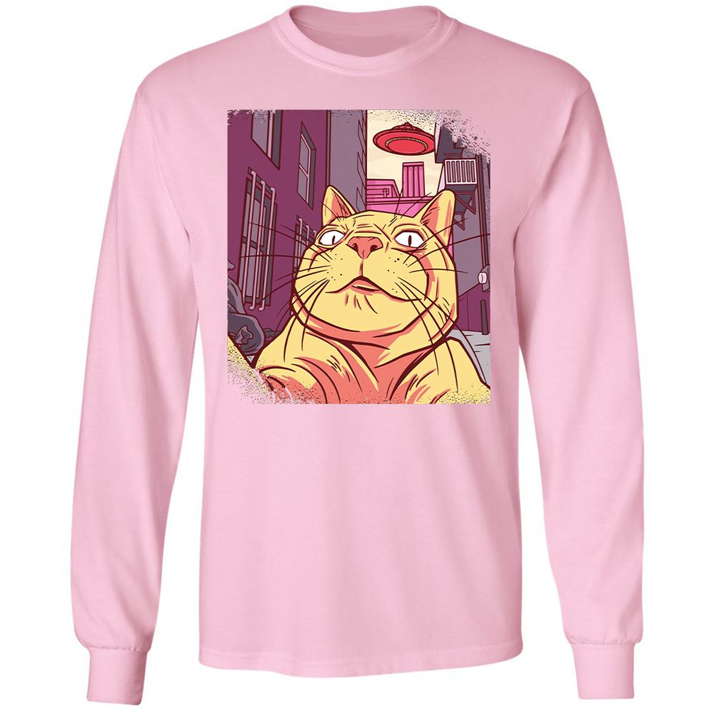 Long Sleeve T-Shirt - 7NTDVBCJ - Light Pink - 3