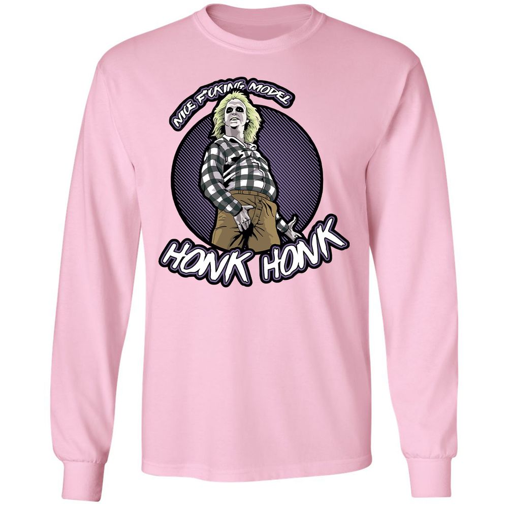 Long Sleeve T-Shirt - XXPWN493 - Light Pink - 3