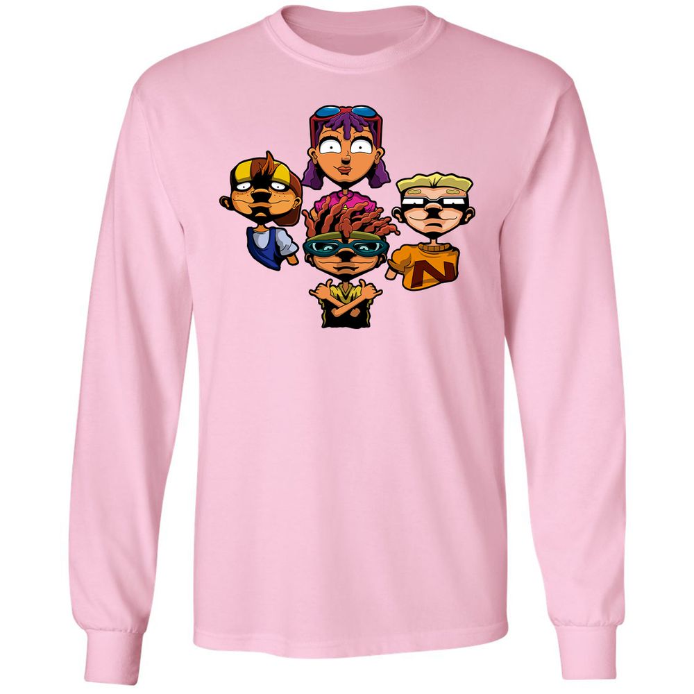 Long Sleeve T-Shirt - 6NDDE9Q8 - Light Pink - 3