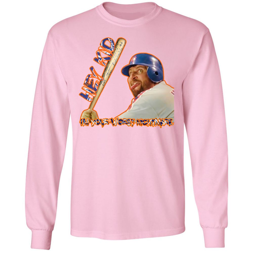 Long Sleeve T-Shirt - PTLTELCV - Light Pink - 3